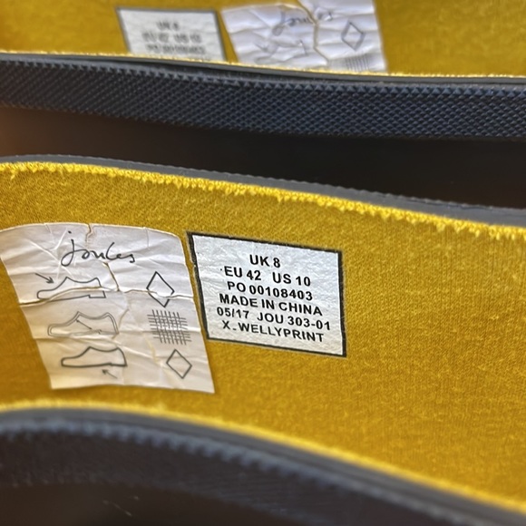 Joules Welly Print Women's Rubber Rain Boots - Picture 11 of 12